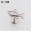 3D SHARK JAWS TOP THREADLESS PUSH IN ASTM F136 IMPLANT GRADE TITANIUM LABRET SET